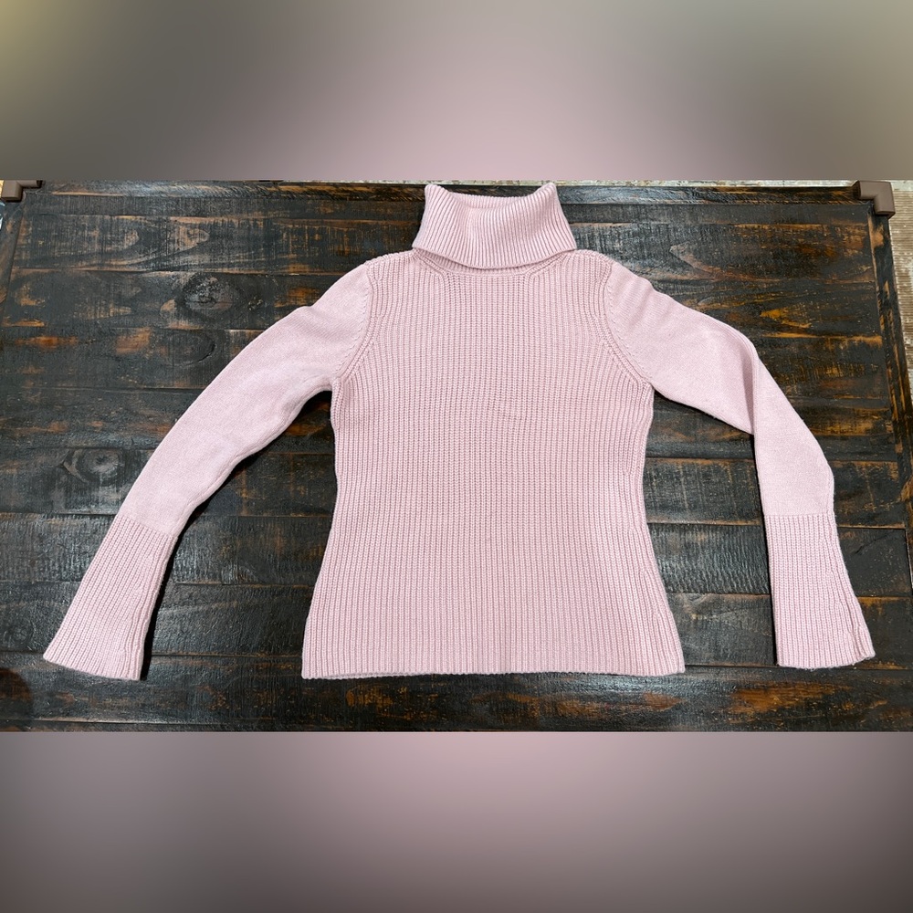 White House Black Market Soft Pink Cowl Neck Sweater